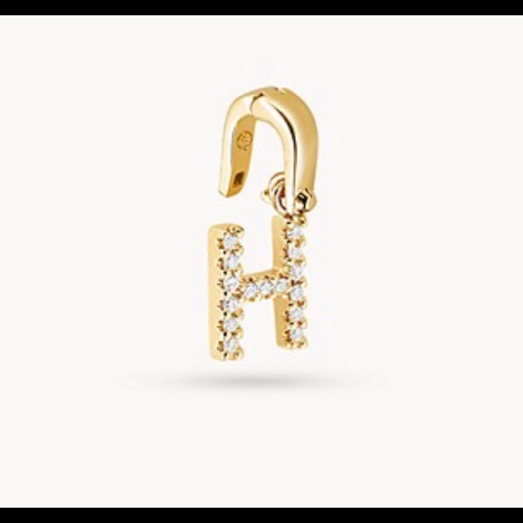 New Michael Kors Silver Gold H Letter Charm - Picture 2 of 4